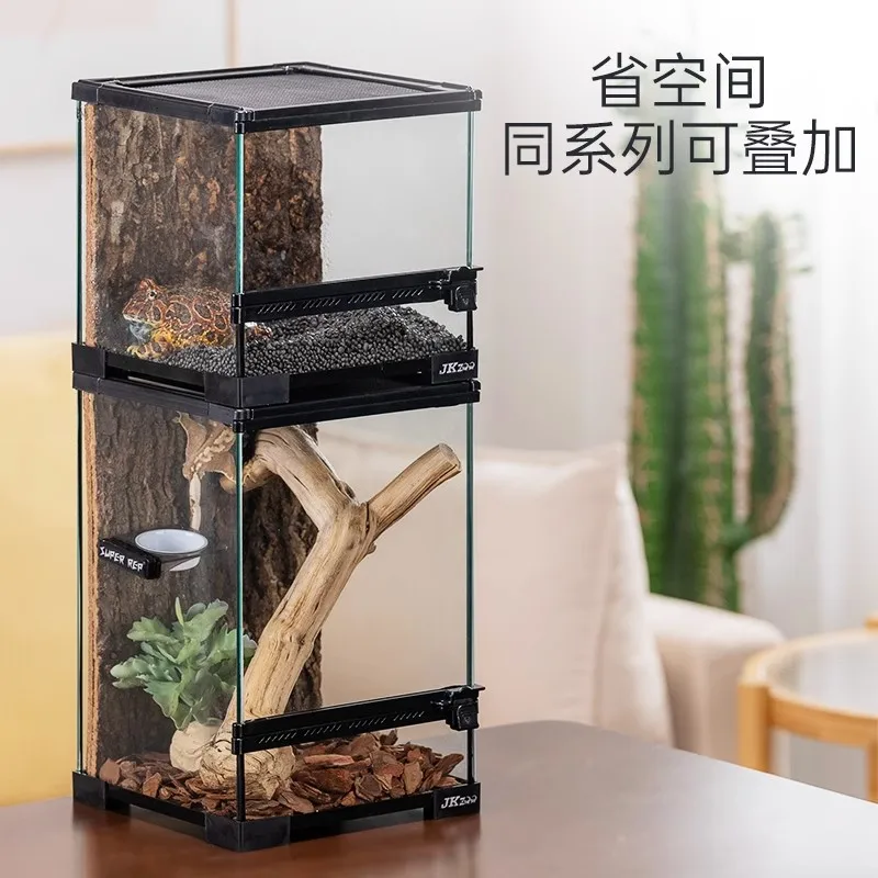 الزواحف البيئية المناظر الطبيعية خزان التغذية سحلية قصر حراسة القرون الضفدع مجموعة عالمية #5