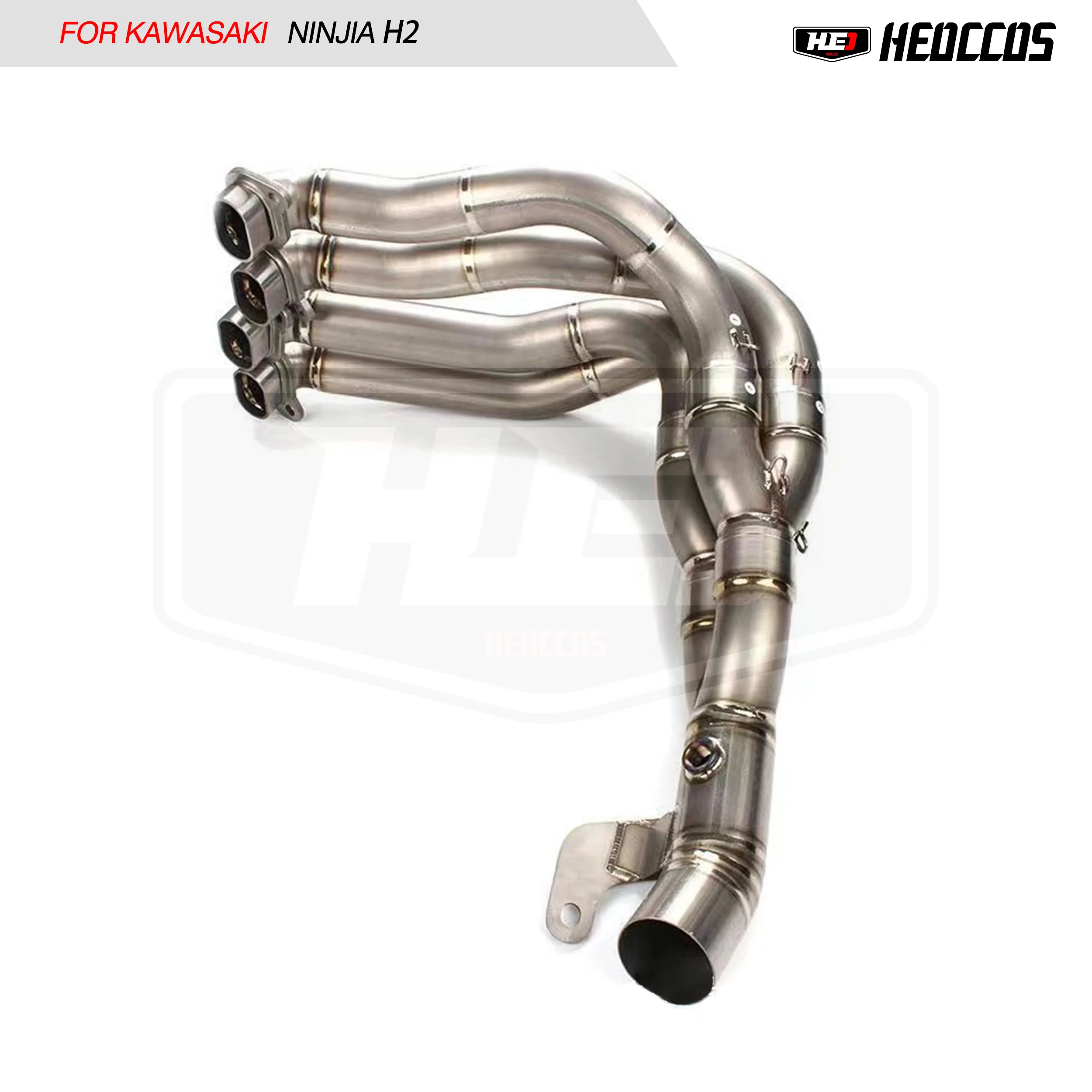 HEO Titanium Alloy for Kawasaki NINJA H2 H2R CARBON Exhaust Header Tube Muffler Front Pipe Collector Manifold Thick Material