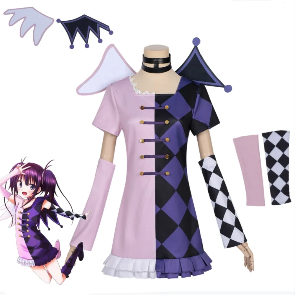 

Pretty Rhythm Chris Kaname Cosplay Full Set Cute Clown Costume Adult Women Anime Halloween Comic Con Stage Performance Outfit