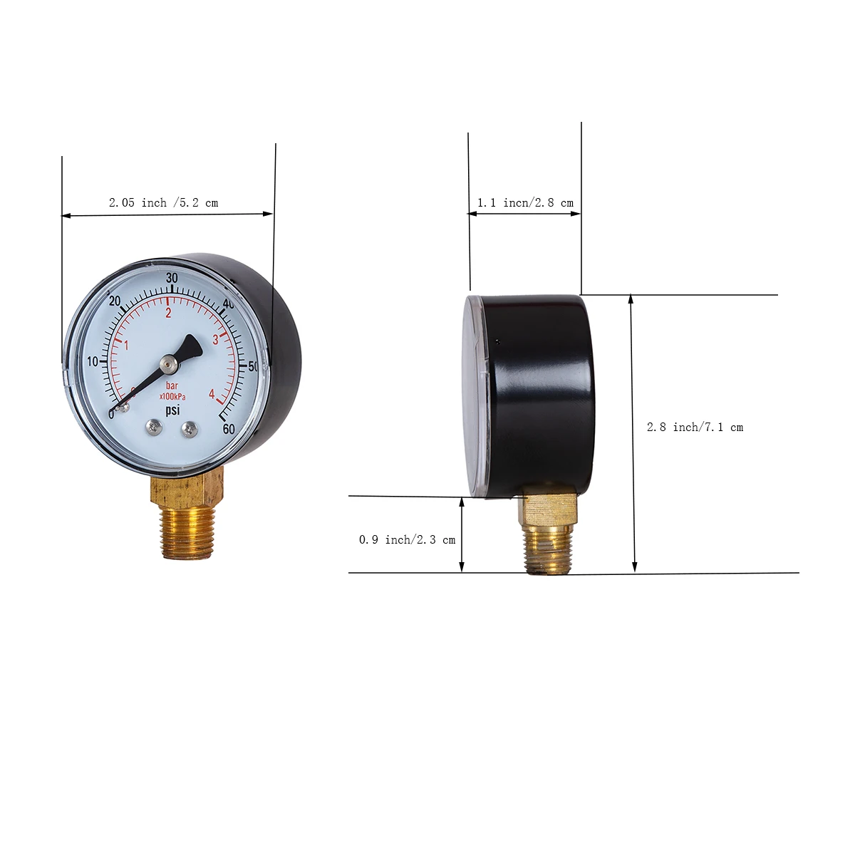 Dry Pressure Gauge, 2\