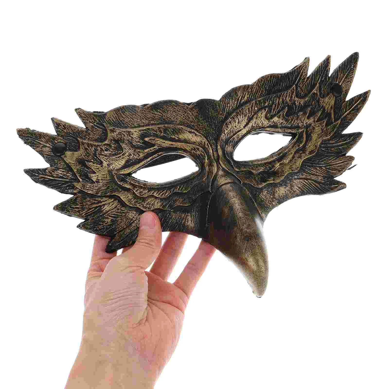 Crow Mask Bird Carnival Party Halloween Animal Masks Novel Cosplay Aldult Masquerade Accessories for Room