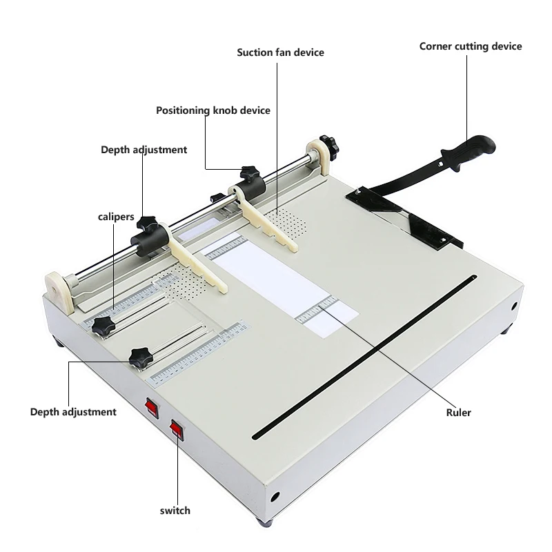 Estantería de tapa dura con formato A4, máquina de posicionamiento central, álbum de fotos, menú de tapa dura, esquina de succión, 600x520mm, 100H