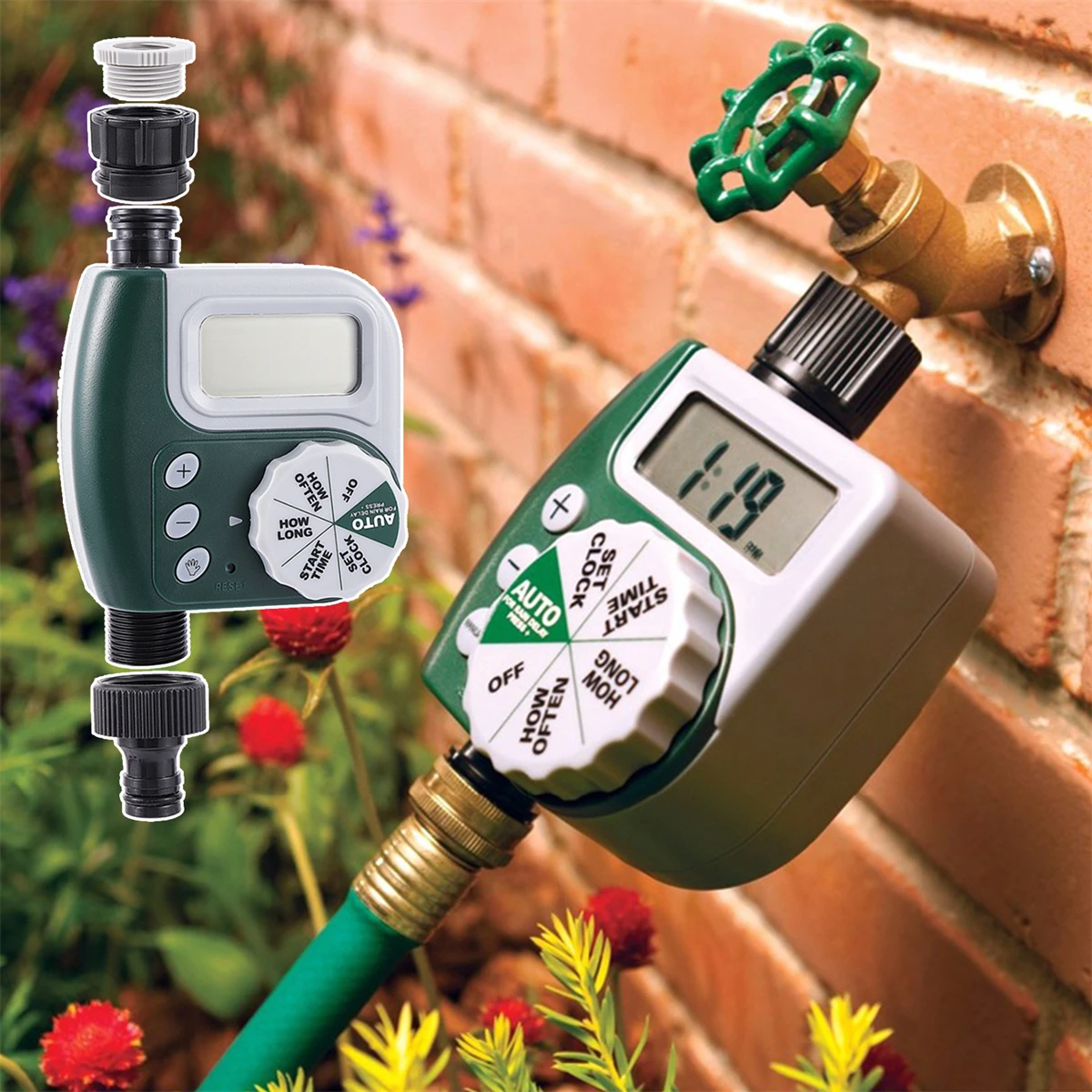 Knob Irrigation Timer Automatic Flower Watering Controller Courtyard Gardening Drip-irrigation Sprinkler System Watering Device