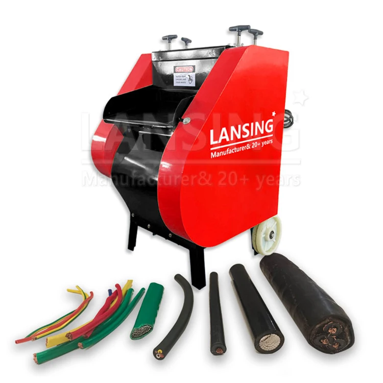 Lansing FC-2 Electric 1-45mm Automatic Wire Stripping Machine For Scrap Copper Cable Recycling  Machine