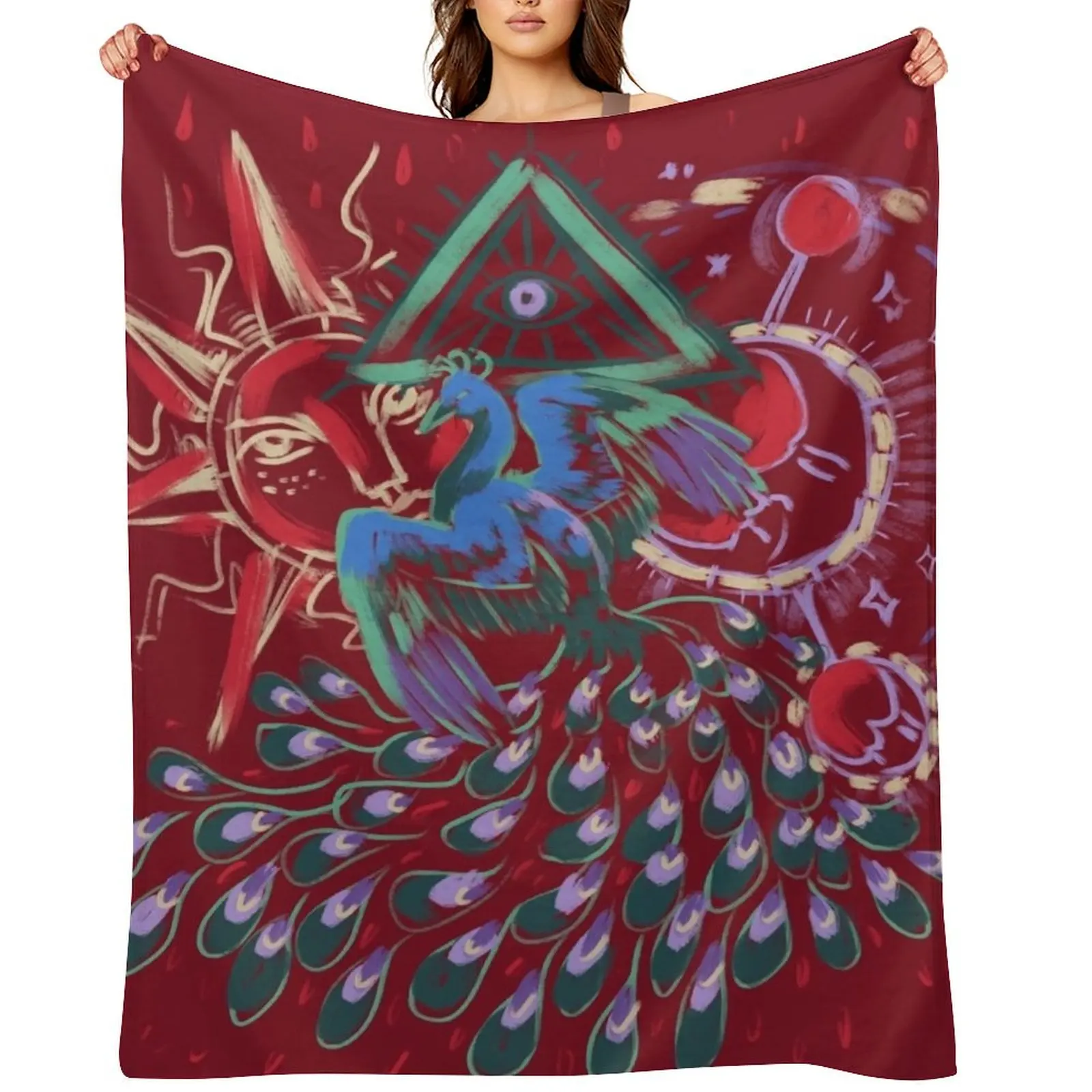 

Mollymauk Back of Coat Grunge Style Throw Blanket for babies Luxury Thicken Sofas for winter Blankets