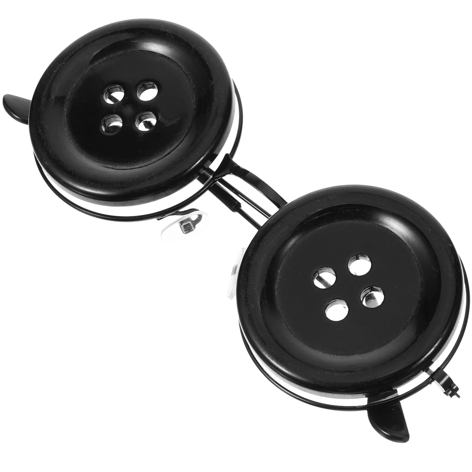 Round Sunglasses Button Fun Women Party Funny for Cool 1300X1300X500CM Halloween Eyeglasses 90s Miss