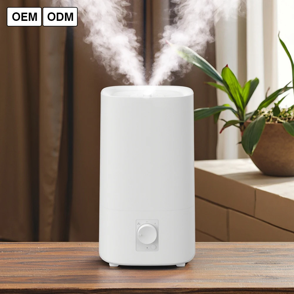 

RUNAL 60 Degree Heating 4L Cool and Warm Mist H230L Manual Ultrasonic Air Humidifier for Home