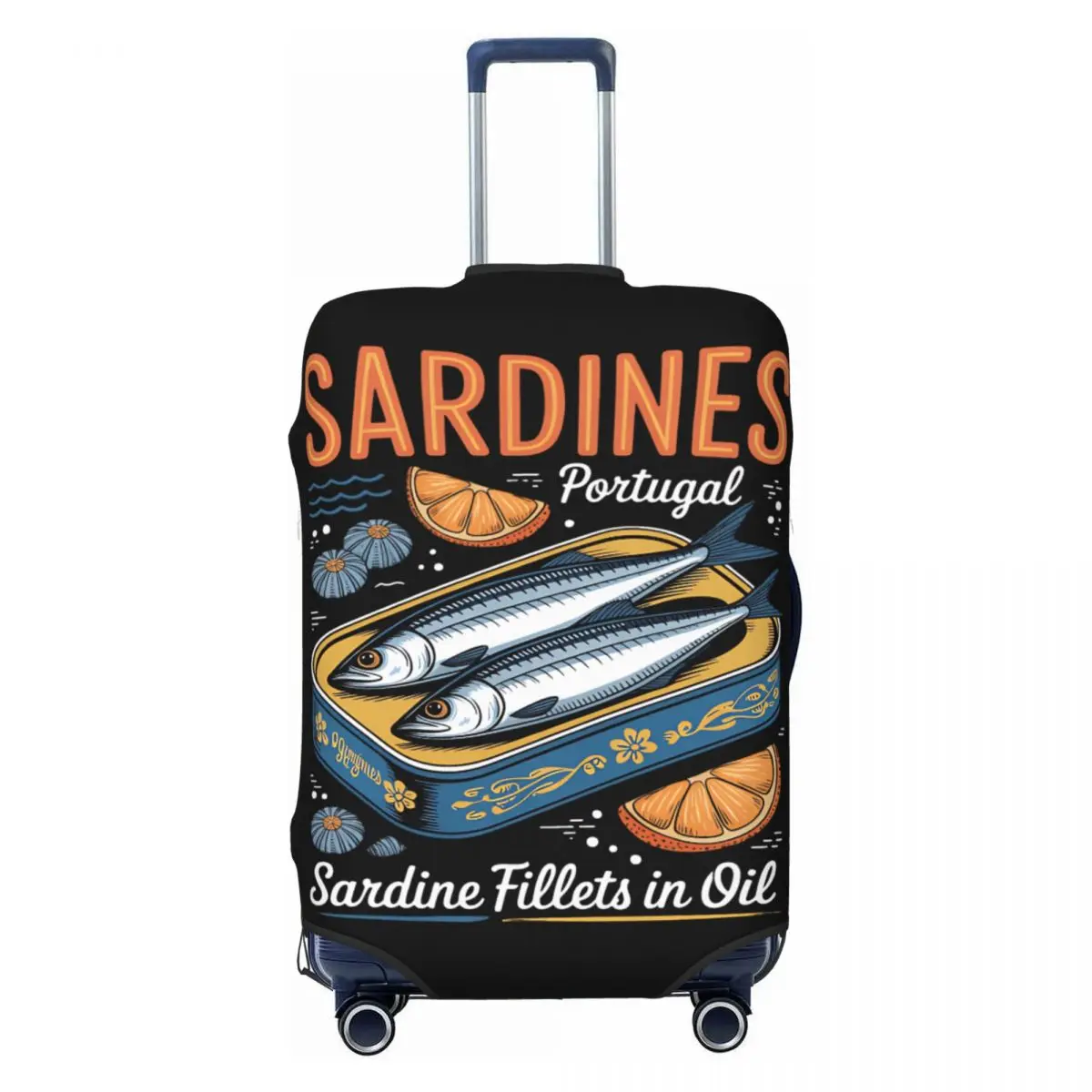 

Ocean Les Sardines Чехол для чемодана Отпуск Веселые принадлежности для багажа Защита для круизной поездки