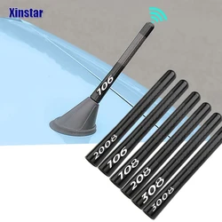 4.7 Inch Carbon Fiber Radio Antenna Sticker For Peugeot 106 107 108 206 207 208 2008 3008 306 308 307 508 407