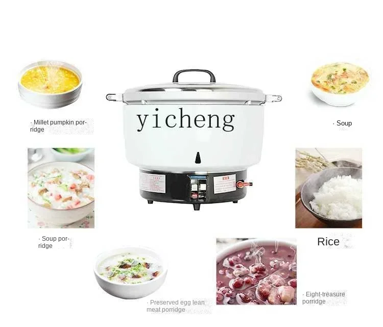 ZC Commercial หม้อหุงข้าวแก๊สความจุขนาดใหญ่แก๊สธรรมชาติควบคุมอุณหภูมิอัตโนมัติหม้อหุงข้าวหม้อหุงข้าว