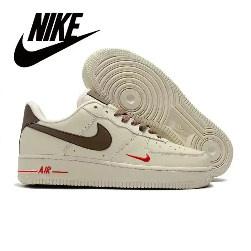 Nike Air Force 1 Low Black White Swoosh Casual Retro Sneakers For Men & Women