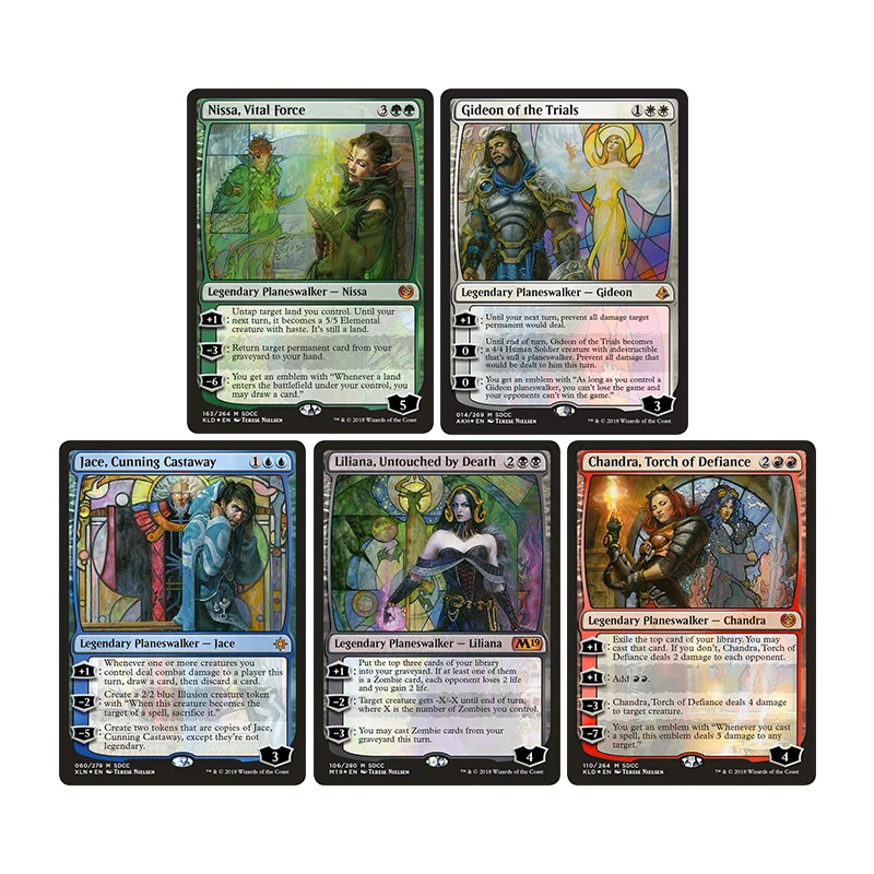 

Diy Homemade Magic The Gatherings Storms Trading Card Game Gideon of The Trials Jace,cunning Castaway Collection Card Toys Gift