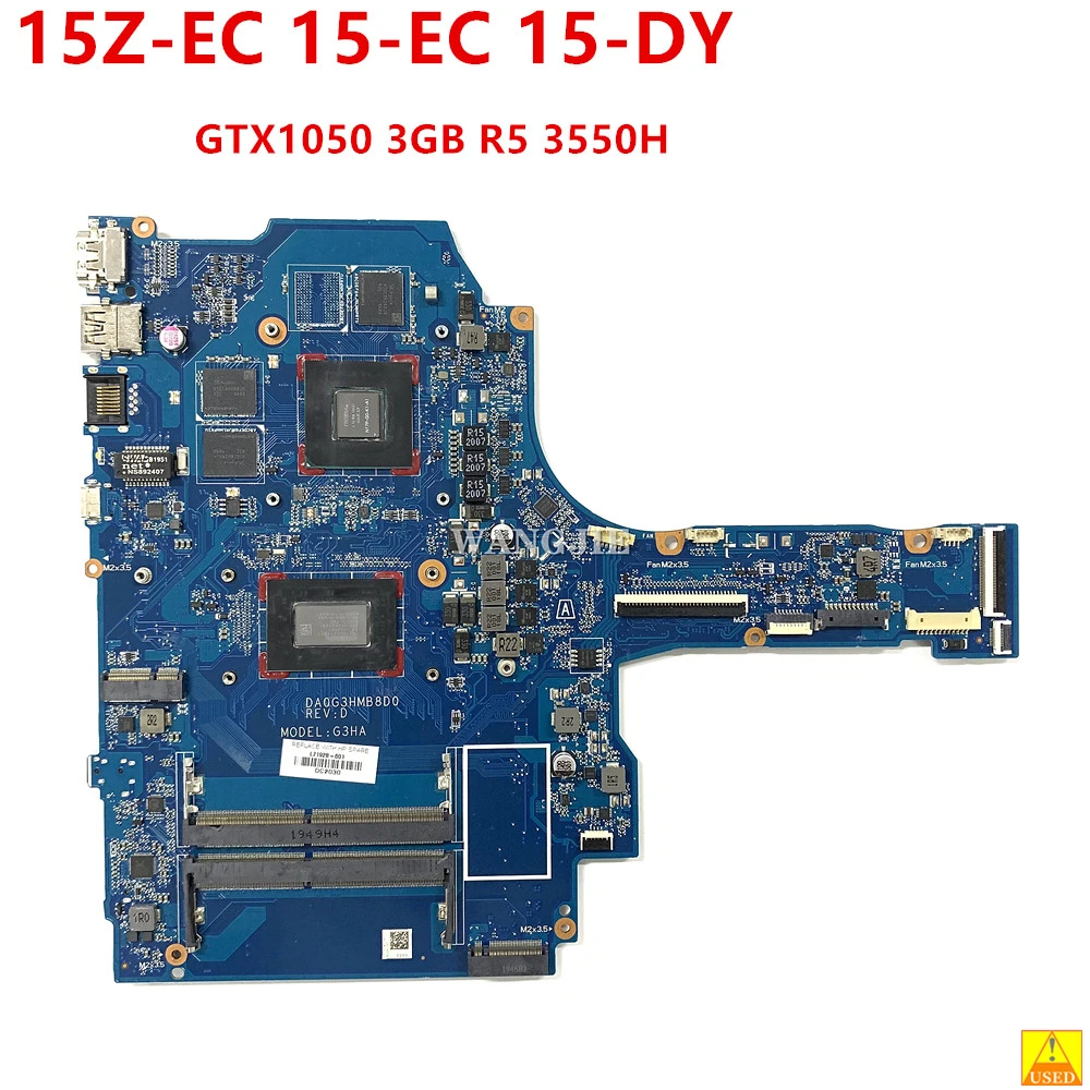 For HP PAVILION GAMING 15Z-EC000 15-EC Laptop Motherboard DA0G3HMB8D0 L71928-001 L71928-601 DSC GTX1050 3GB R5 3500H