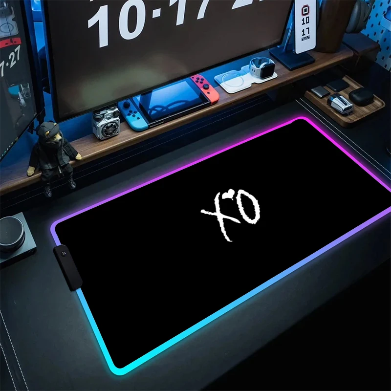 RGB Mouse LED High Speed Computer Accessories Mousepad Desk Mat Large Keyboard Mouse Pad Mats Gaming The Weeknd Xo Mouse Pad