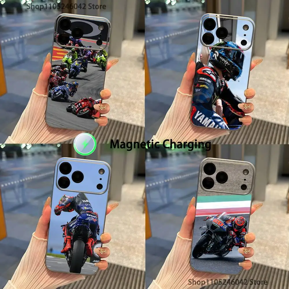 

Y-Ya-ma-haS M-MotogpS For iPhone 17,16,15,14,13,12,11,Pro,Max,Plus Magnetic Wireless Charging Transparent gray Phone Case