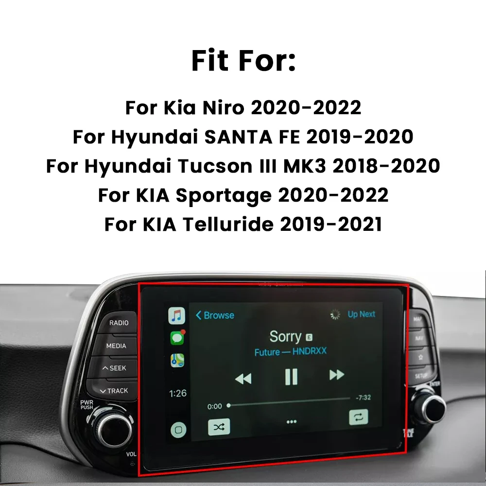 LCD Display with Touch Screen For HYUNDAI MOBIS for Kia Niro Telluride LA080WV9-SL02 LA080WV9-SL06 LA080WV9-SL08 LA080WV9-SL04