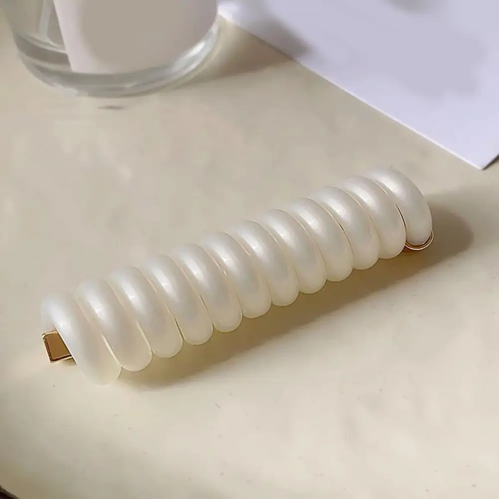 Elegant Hair Rope High Elastic Straight Phone Line Hair Band Women High Ponytail Quick Bounce Hair Rope