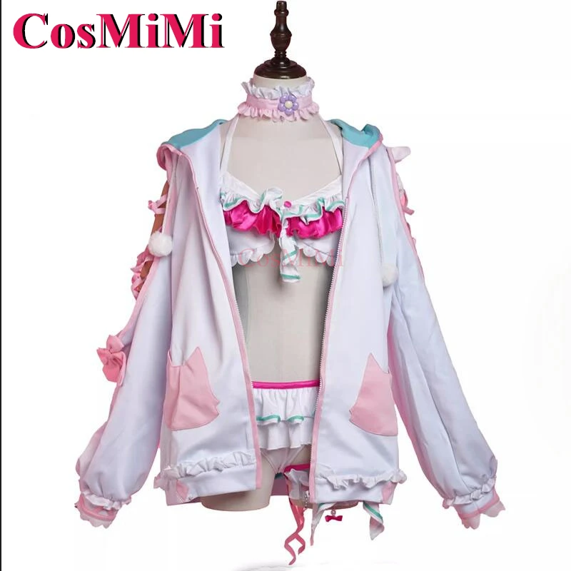 CosMiMi Anime VTuber Hololive Hakui Koyori Cosplay Costume Lovely Sweet Outfit Full Set Carnival Party Role Play Clothing XS-XXL