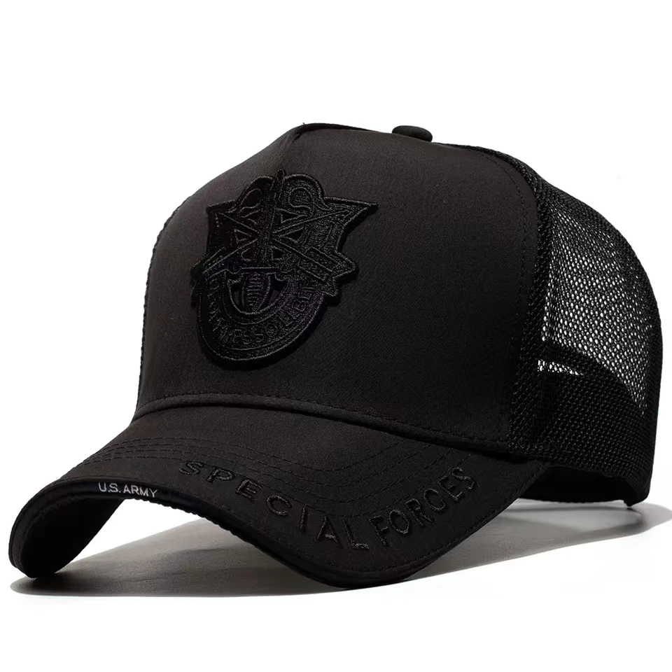 Hurtownia Dorosłych Letnie Duże Rozmiary Czapki Przeciwsłoneczne Mężczyźni Cool Hiphop Punk Rock Truck Cap Women Plus Size Mesh Baseball Caps