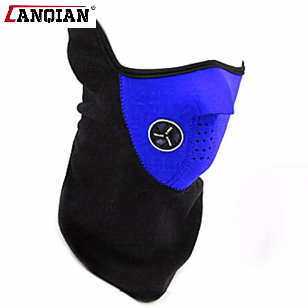 Motorcycle Half Face Mask Cover Fleece Unisex Ski Snow Moto Cycling Warm Winter Neck Guard Scarf Warm Protecting Masks