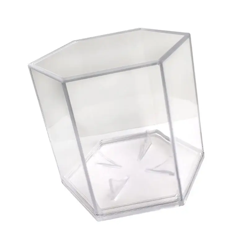 

652F Прозрачная витрина для бейсбола, акриловая шестиугольная подставка для держателя бейсбола