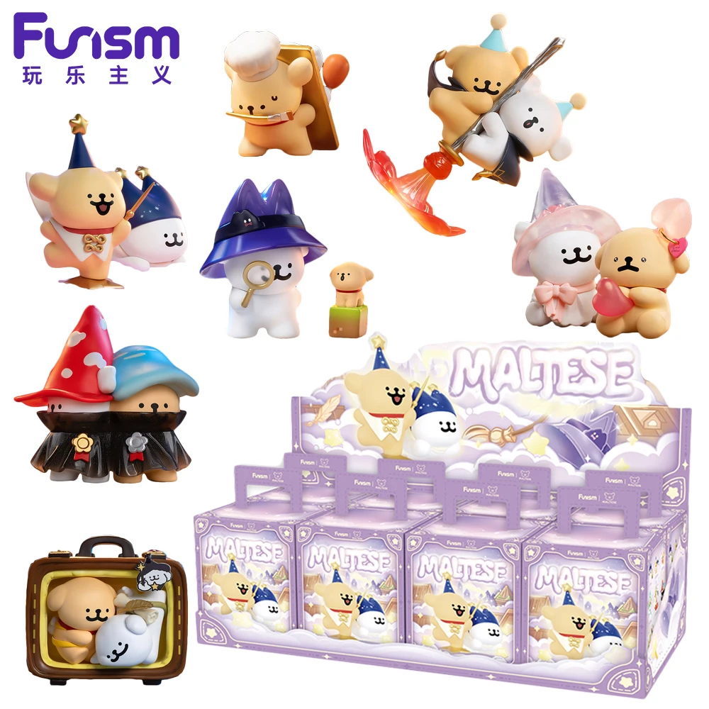 

Original New FUNISM Maltese Magic Adventure Team Series Blind Box Trendy Figurines Cartoon Merchandise Toys Kids Surprise Gifts
