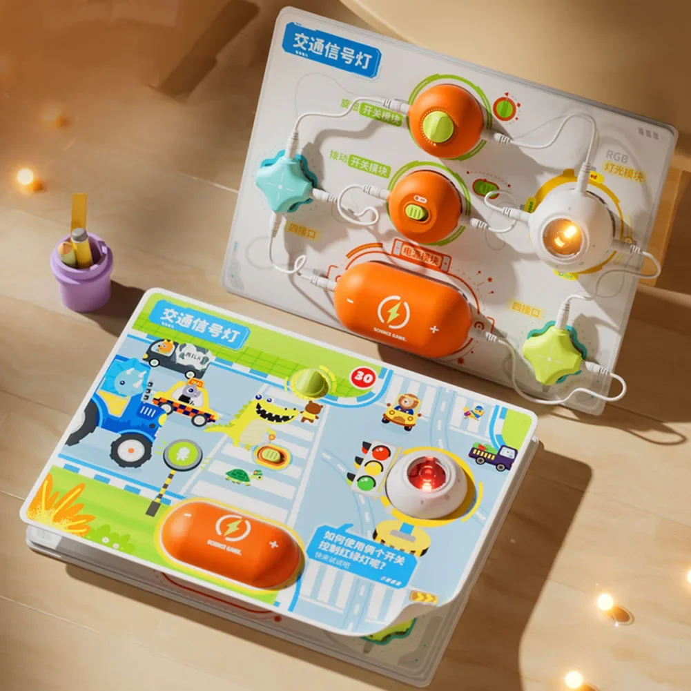 

Набор научных схем, обучающая игрушка для научных экспериментов, многофункциональный DIY STEM Project Kit, волшебный трековый поезд для мальчиков и девочек