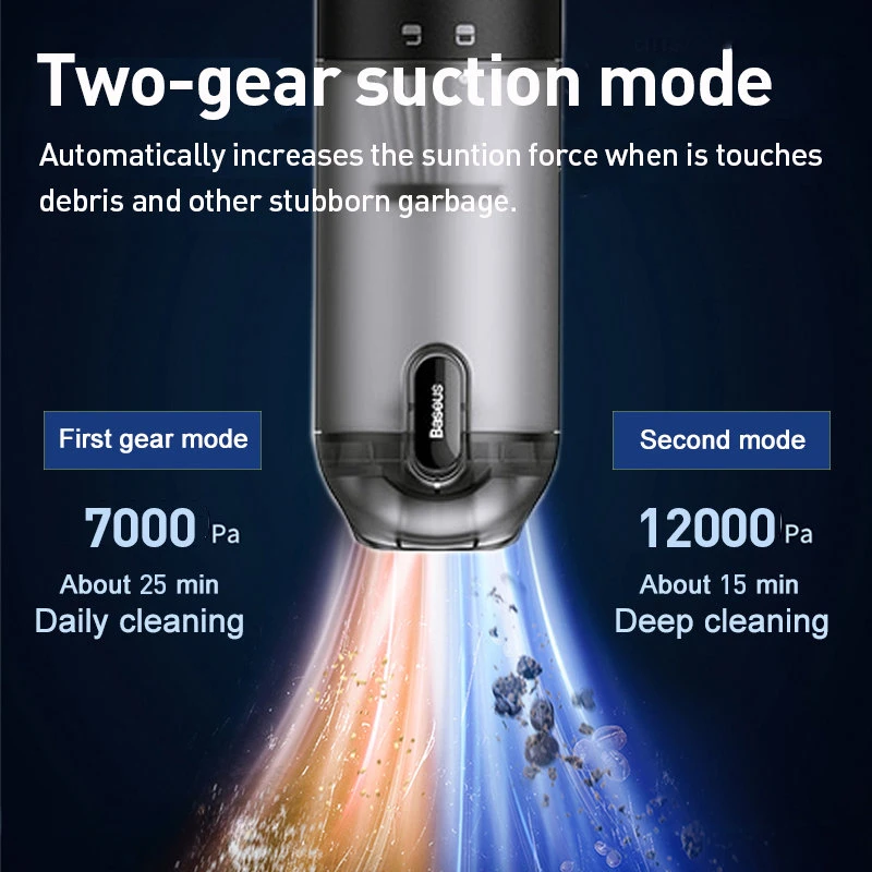 Xiaomi Youpin 12000Pa Car Vacuum Cleaner Air Pump Wireless Dust Catcher Household Handheld Portable wireless cleaner Air Pump