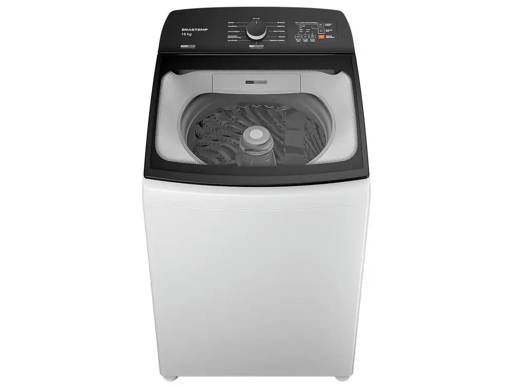 Lavadora de Roupas Brastemp 16kg Cesto Inox 12 programas Branco BWF16AB - 220V