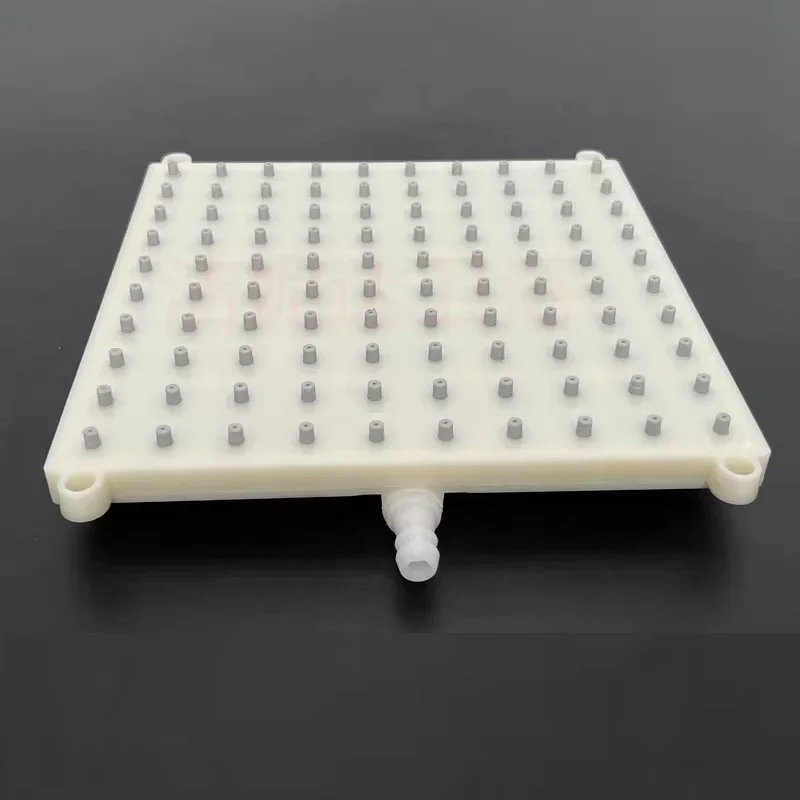 

ABS 18.5cmx18.5cm Square Shower Intubation Type Interface Shower Head 10 * 10 hole Top Spray Shower Head Accessories