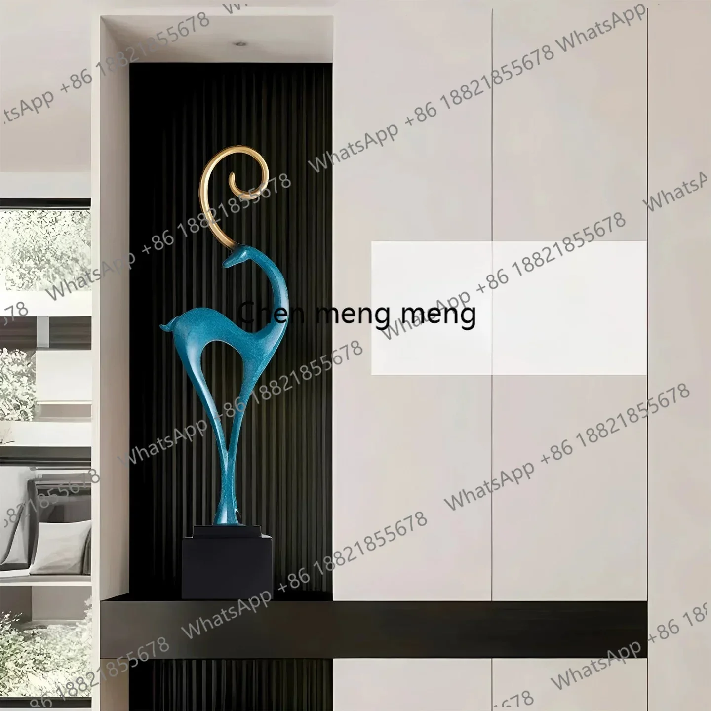N138  Entry entrance, ornaments, living room TV cabinet, vertical height and length on both sides, light luxury and high-end sen