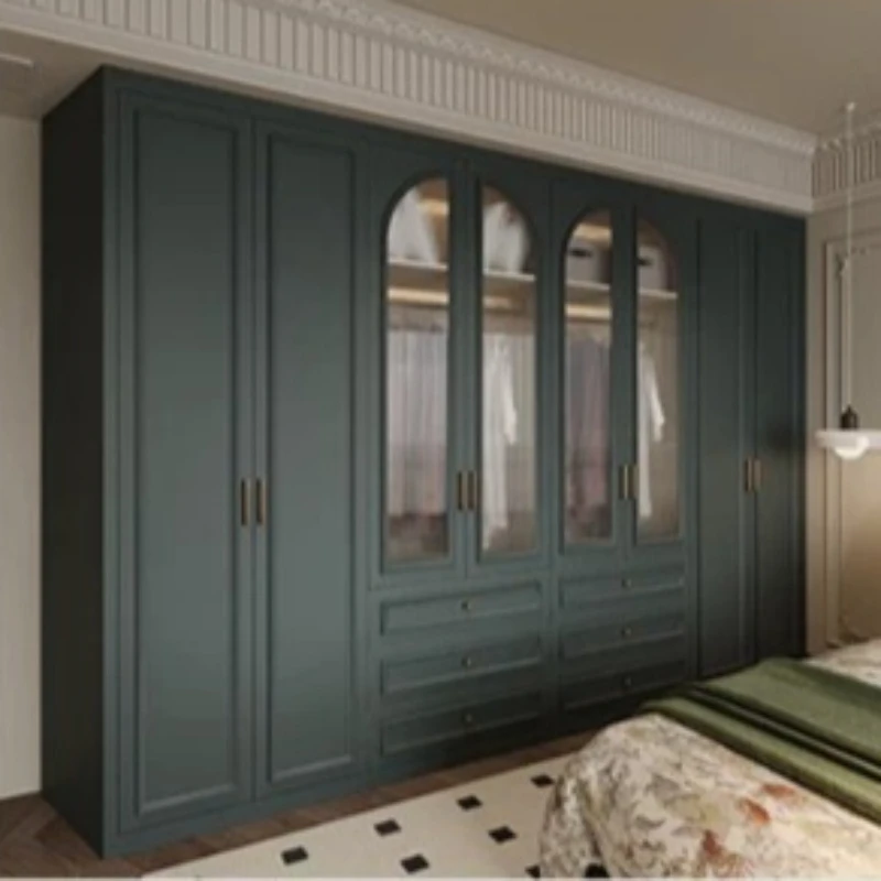 Glass Wooden Wardrobe Organizer System Hotel Kids Corner Wardrobe Woman Large Modern Armadio Camera Da Letto House Furniture