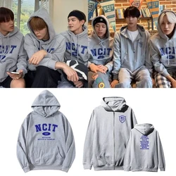 NCT127 same hoodies ncit Kpop zipper Hooded shirt Woman clothing y2k streetwear loose fashion Sweatshirts cardigan jacket