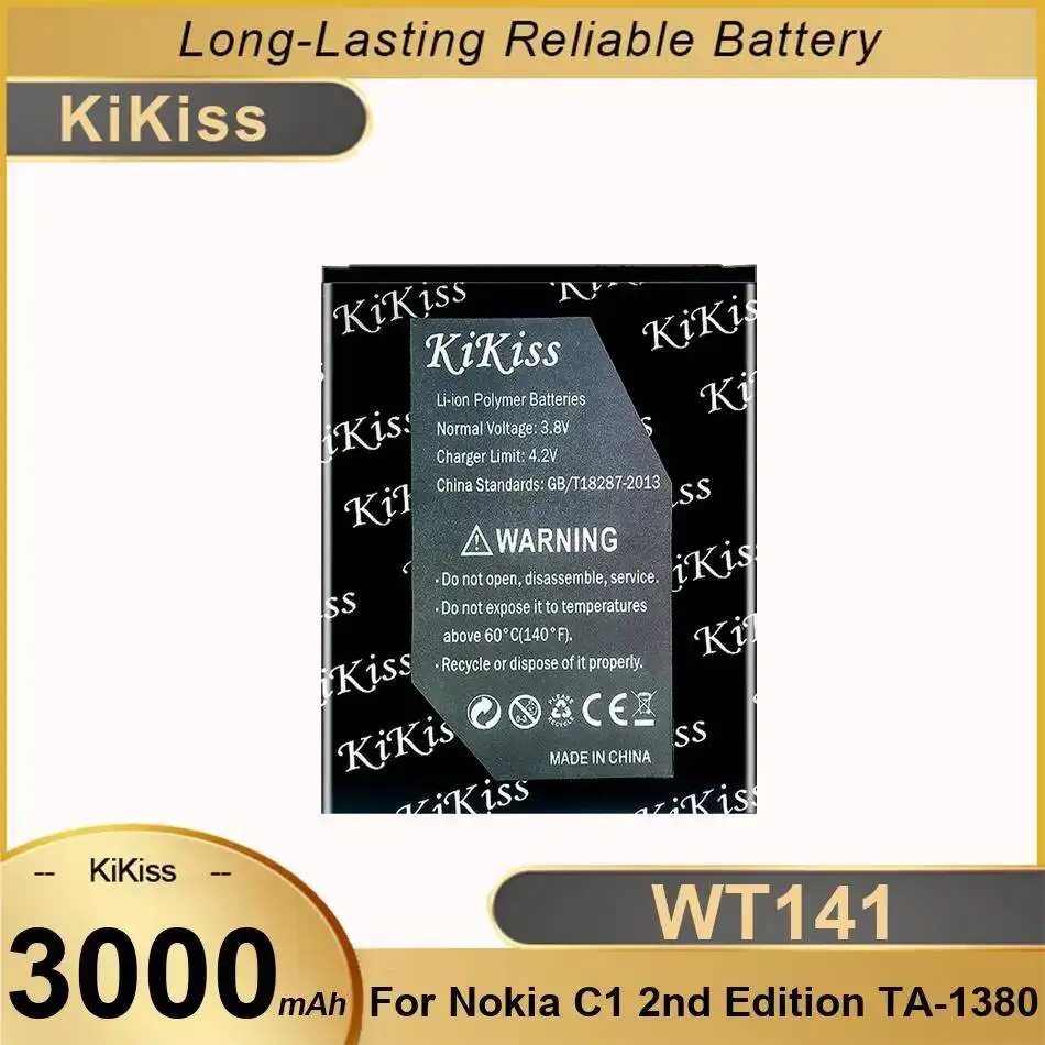 

3000Mah For Nokia C1 2Nd Edition TA-1380 Mobile Phone Battery Reliable Replacement WT141