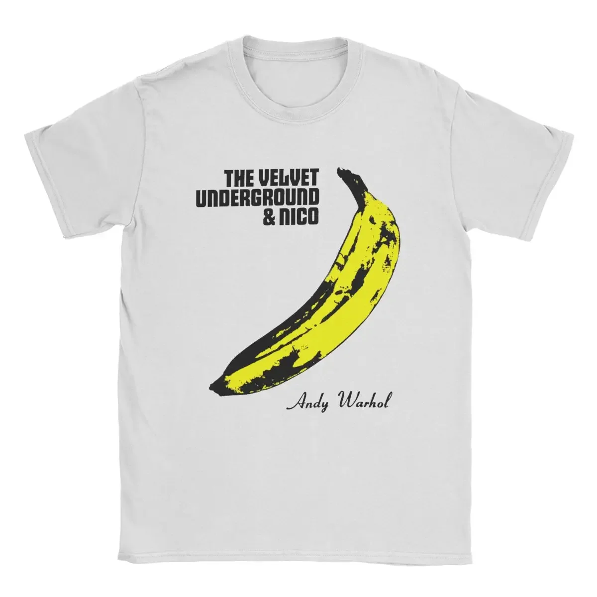 The Velvet Underground T-Shirt Men Funny 100% Cotton Tees Crew Neck Short Sleeve T Shirt Graphic Tops