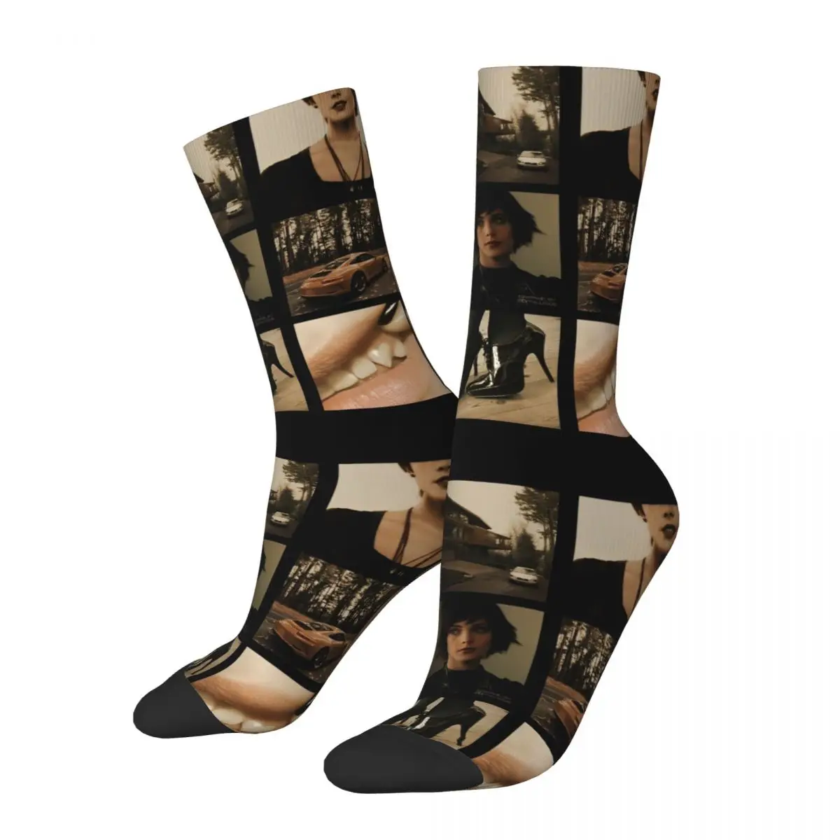 Men's Socks Alice Cullen Stockings Winter Vintage Soft Breathable Socks Design Climbing Non Slip Socks