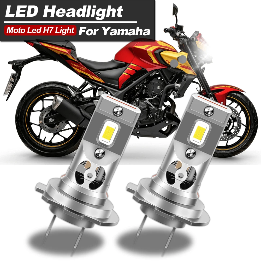 Motorcycle 60W White 25000lm H7 LED Headlight Bulbs 6500k CANbus For Yamaha Super Tenere XTZ1200 2012-2021