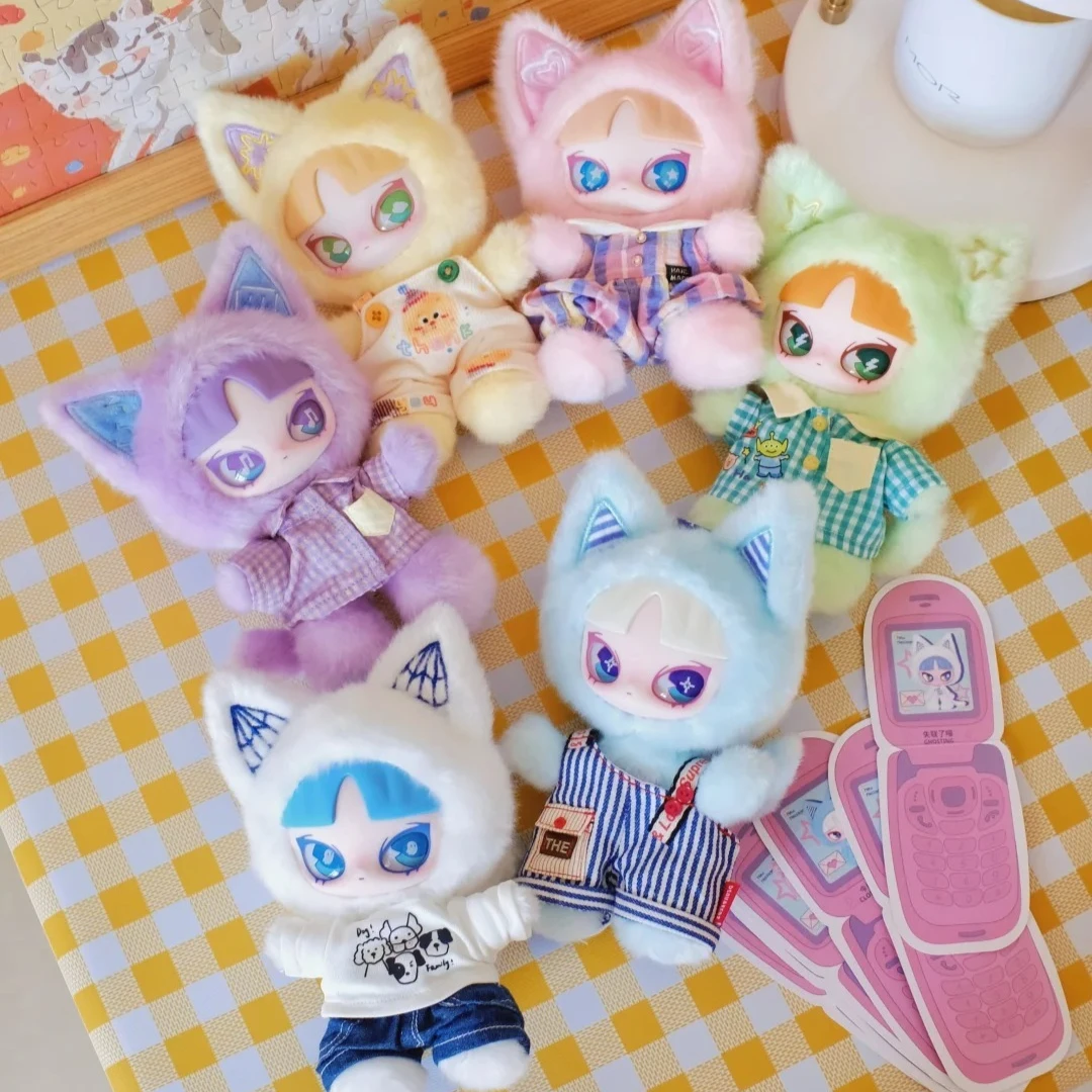 猫インン チャットシリーズ ブラインドボックス カワイイインン ビニールぬいぐるみ ミステリーボックス キュートな猫アニメドール サプライズバッグ ペンダントキーホルダー おもちゃ