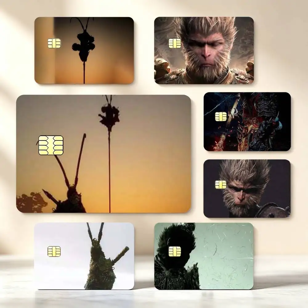Black Myth Wukong Credit Card Stickers Skin For Bank Debit Decorative Protection Scratch-resistant Gift