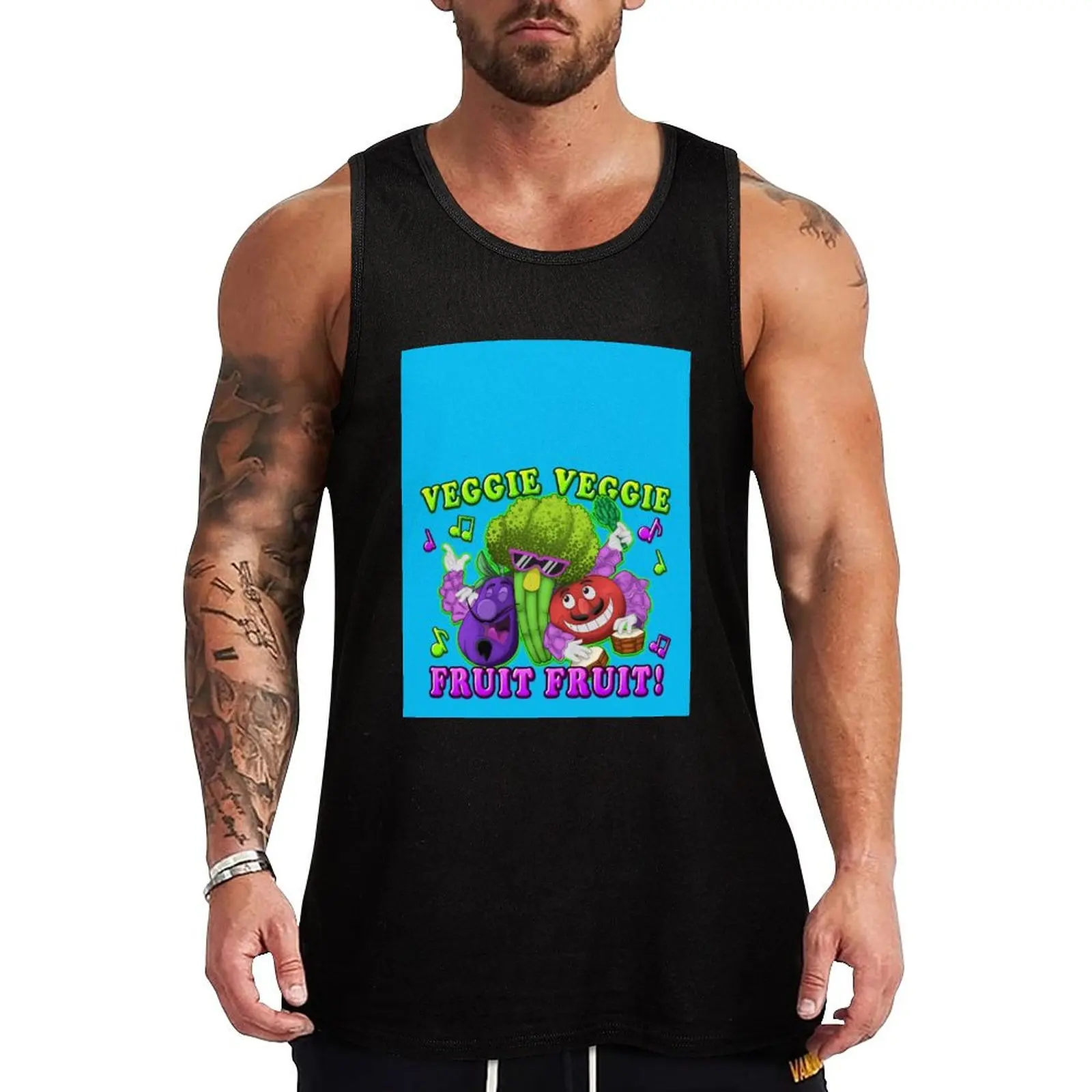

Veggie Veggie Fruit Fruit Tank Top fitness Man sleeveless shirt