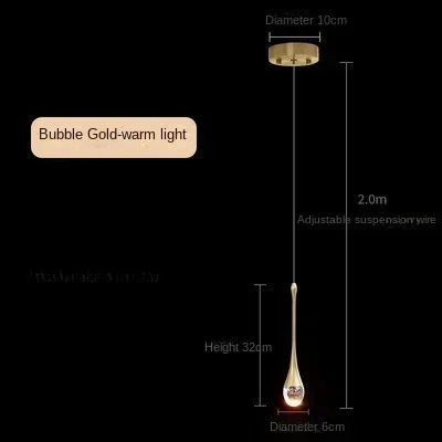 

Bedroom Chandelier Bedside Small Modern Light Luxury Background Wall Window Light Restaurant Bar Creative Crystal Chandelier