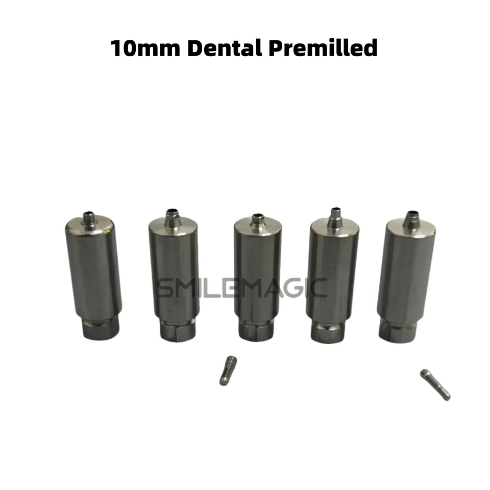 

10mm Dental Premilled Abutment Hex CAD CAM Implant Accessories Materials Osstem Dentium DIO Megagen Dentis NeoBiotech Straumann