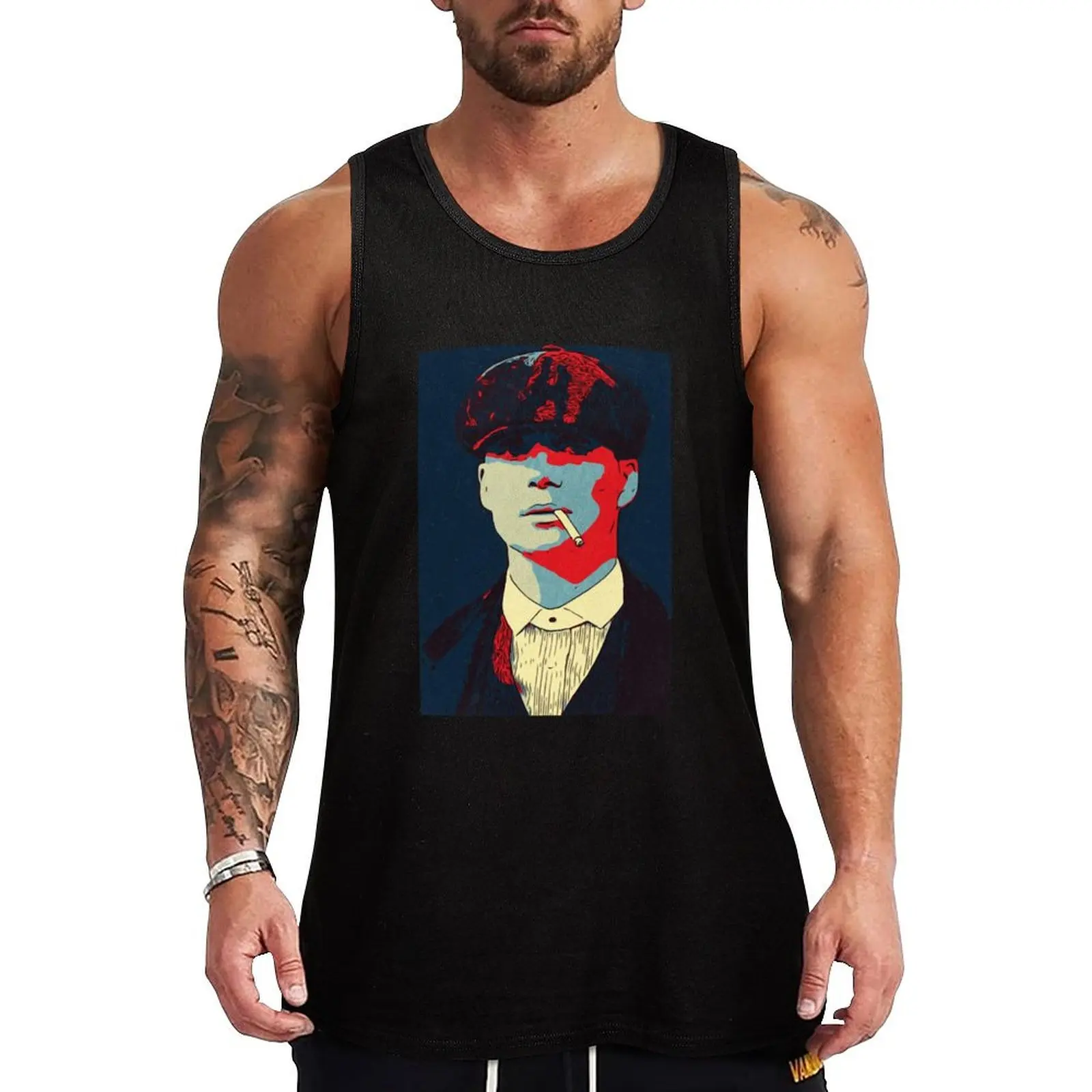 

Tommy Shelby Tank Top Muscle fit Sleeveless T-shirt men clothes Men's clothing