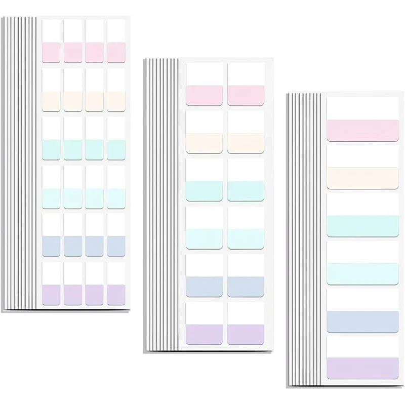 420pcs Sticky Index Tabs File Flags File Index Tabs Writable Page Markers for Labeling Organizing Documents File Folders Books