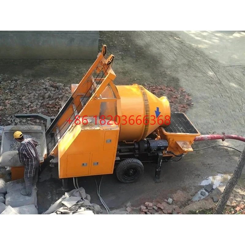 Customized Factory Price Concrete Mixer Pump Concrete Mixer With Pump Machine For Sale