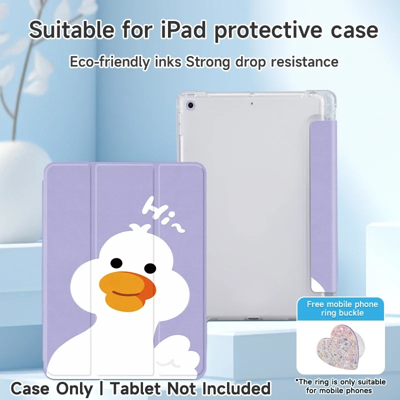

Подходит для iPad 10,2-дюймового защитного чехла, с 1-мя кронштейнами для кольца на палец, поколения iPad 10/11, iPad Air4/5/6/7, Pro11, mini6/7