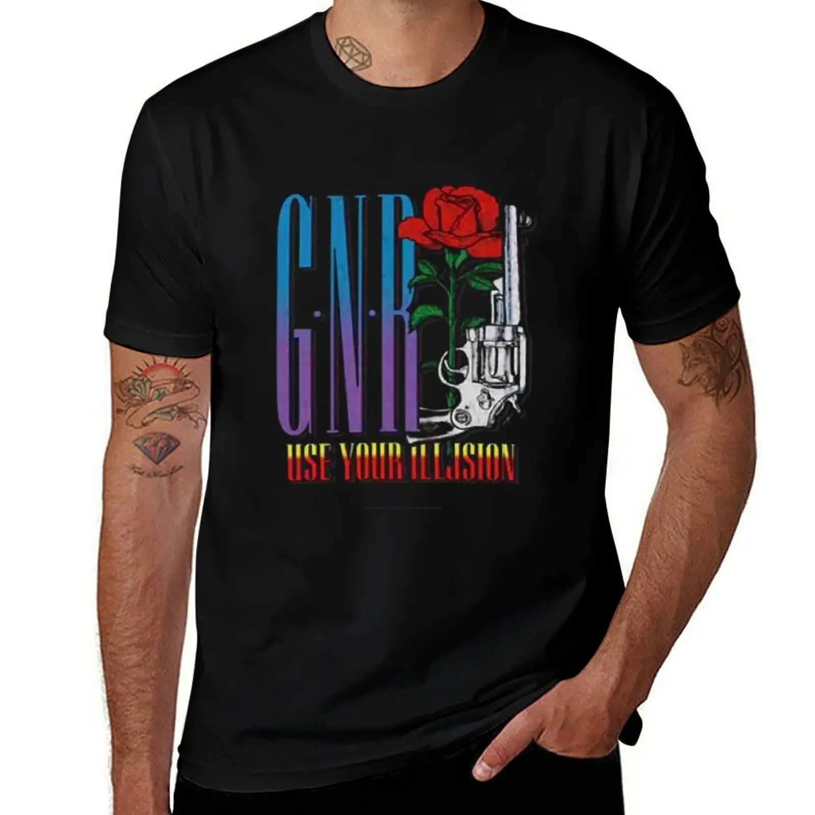 Unconventional Knowledge About GNR That You Can't Learn From Books T-Shirt Street Style Casual Tee Shirt T-Shirt