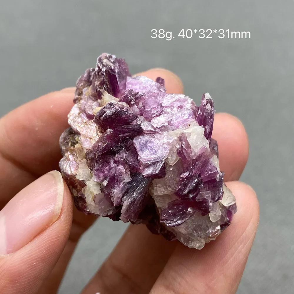 100% Natural Purple Mica Flake Rough Quartz Crystal Healing Specimen