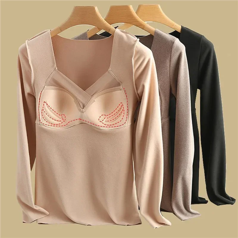 New Women\'s Thermal Underwear Plus Size Vest Thermo Lingerie Winter Clothing Warm Crop Tops Female Tank Top Undershirt Intimate