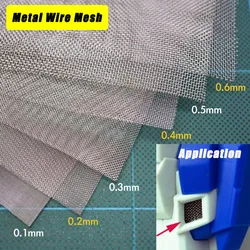 10X10CM Miniature Metal Wire Mesh Hole 0.1-0.5mm for Diy Model Making/Military Cars Scene/Architecture Building Materials 1pc
